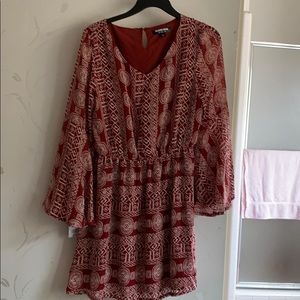 Red fashion union dress